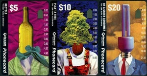 Juego de 3 tarjetas telefónicas Australia Environment 1993 un orificio usadas, en muy buen estado - Imagen 1 de 1