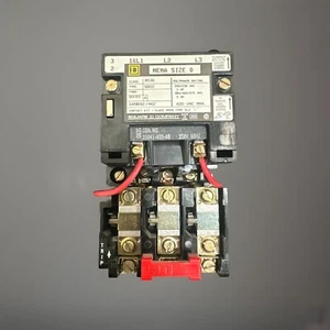 🔴SQUARE D 8536 SB02 Magnetic Motor Starter 208V Coil 3P 18A Non Reversing‼️ - Picture 1 of 5