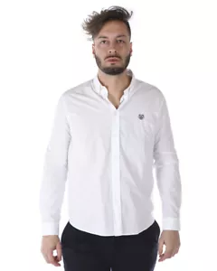 Camicia Kenzo Shirt TIGER Cotone Uomo Bianco 1LA5CH400 1 Tg. XXL - Foto 1 di 11