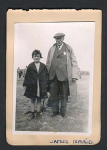 Hoja de autógrafo Plus de foto de golf vintage de 1931 (JAMES BRAID) - Imagen 1 de 2