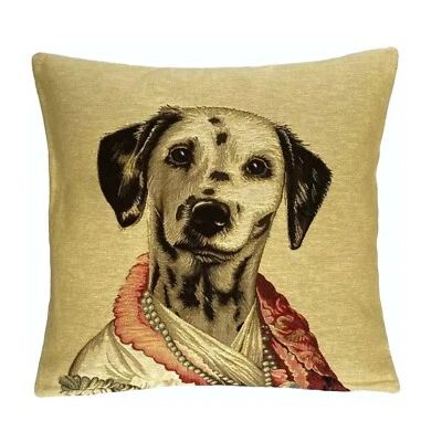 COMTESSE COUNTESS ARISTODOG 18" HAND FINISHED BELGIAN TAPESTRY CUSHION COVER ZIP - Image 1 of 4