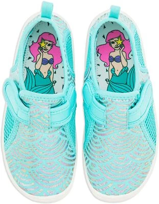 Sapatos de natação Disney Store princesa pequena sereia Ariel água menina tamanho 10 11   - Imagem 1 de 2