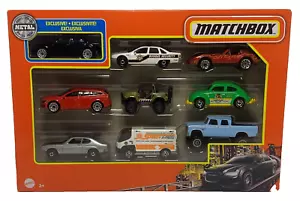 Matchbox 9 pack exclusive black 2015 Chrysler 300 Ford Capri Corvette NEW SEALED - Picture 1 of 6