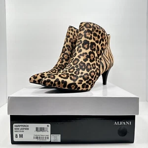 Alfani Women's Shoes Harpperch Pointed Toe Ankle Fashion, New Leopard, Size 8 - Picture 1 of 11