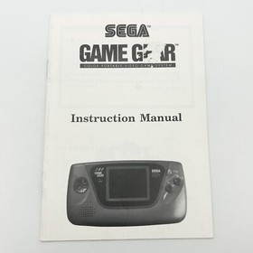 Sega Game Gear System Console Instruction Manual Booklet ONLY  Gamegear
