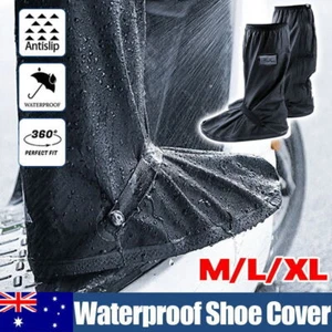 Waterproof Boot Gear Reusable Overshoe Rain Shoe Covers Anti-slip Shoe Cover AU - Picture 1 of 21