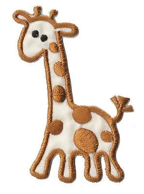 NAGA PATCHES Patch écusson patche girafe thermocollant transfert applique broderie