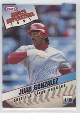 1995 Kraft Singles Superstars Food Issue Juan Gonzalez #4