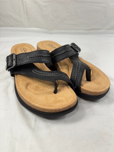 Sandali Clarks Collection Brynn Madi in pelle nera taglia 7 5