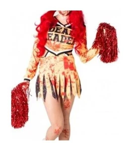 Mädchen Kostüm "Zombie" Cheerleader - Gr. 5-6 Jahre - Kinder Karneval Halloween - Bild 1 von 2