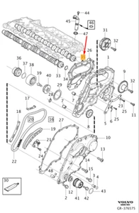Exhaust camshaft Volvo V60 MK1 30750002 NEW ORIGINAL - Picture 1 of 2