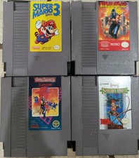 Lot of 4 Sleeved NES games - Castlevania 2, Gun.Smoke, SMB3, Ninja Gaiden