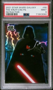 KARLOFF CONNECTION VADER 2021 Topps Chrome Star Wars Galaxy Refractor #90 PSA 9 - Picture 1 of 2