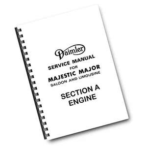 DAIMLER 4,5 L MAJESTIC MAJOR BERLINA - SOLO SECCIÓN A - MOTOR - SERVICIO DE TALLER - Imagen 1 de 3
