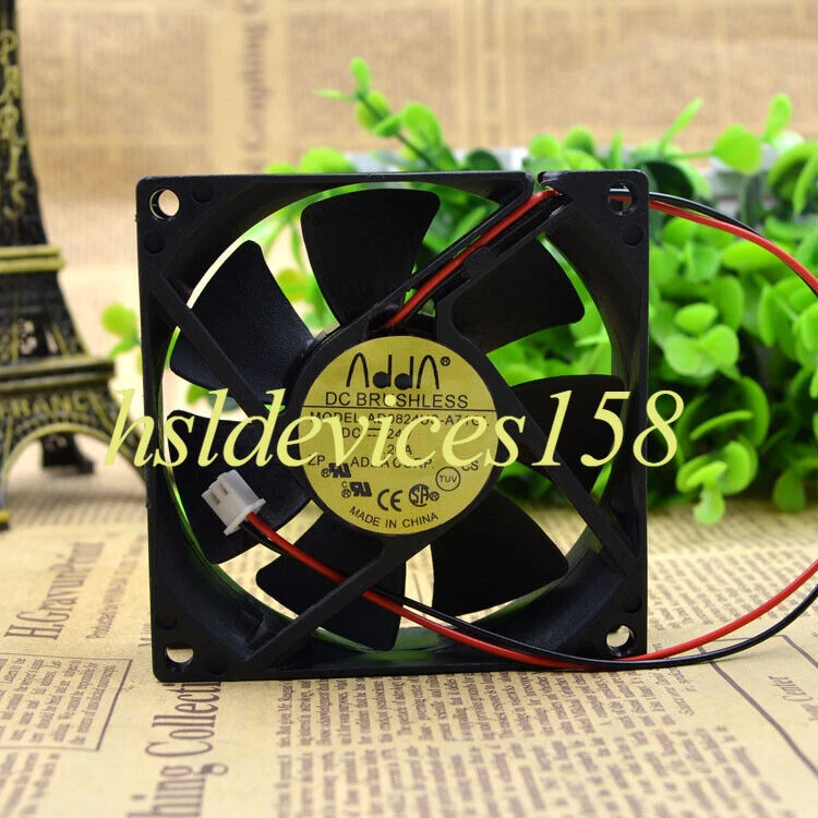 1pc ADDA AD0824US-A71GL 8CM 8025 DC24V 0.26A 2-wire Cooling Fan - Image 1 of 2