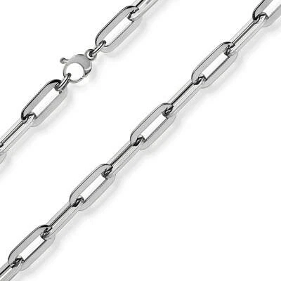 8mm Paper Clip Armband Armschmuck Armkette 585 Gold Weißgold 19cm - Bild 1 von 3