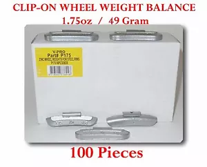 100 Pcs P Style Clip-on Wheel Weight Balance 1.75oz 49 gram P175 Led Free - Picture 1 of 3