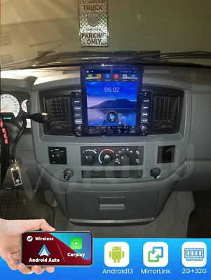 For 2006-2008 Dodge Ram 1500 2500 3500 Android 13 CarPlay Car Stereo Radio GPS - Image 1 of 4