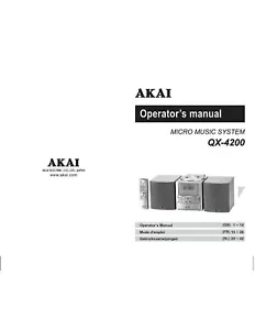 Akai QX-4200 Micro System Owners Instruction Manual - Picture 1 of 1