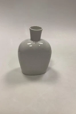 Bing And Grondahl White De Chine Vase / Bottle - Image 1 of 4