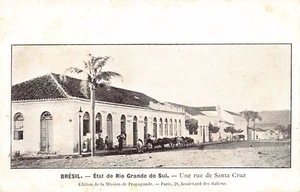 Brasil - Estado do Rio Grande do Sul - Uma rua em Santa Cruz - Postal publicado - Picture 1 of 2