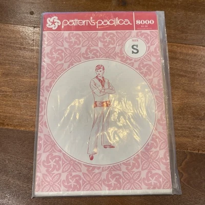 Vintage Patterns Pacifica #8000 -Men's Shirt in Size Small HAWAIIAN SHIRT - Image 1 of 4