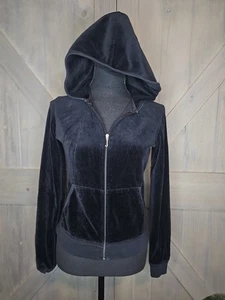 Y2k Juicy Couture Velvet Hoodie sz Small - Picture 1 of 4