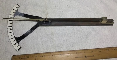 Antigua barra compuesta de los años 1890--1910 con INDICADOR antiguo laboratorio de ciencias DISPOSITIVO DE FÍSICA Foto 1 de 3