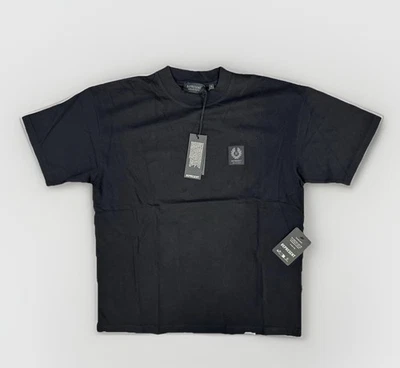 Camiseta REPRESENT X BELSTAFF PATCH Preta, Masculina Tamanho Pequeno - Nova em folha - Imagem 1 de 4