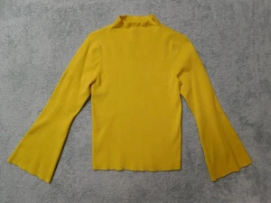 Suéter Maeve by Anthropologie Arlowe Manga Larga Campana Amarillo Talla Mediana Simulado - Imagen 1 de 10