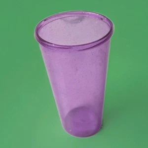Bicchiere viola alto 7" - bicchiere lavanda traslucido - grande senza coperchio - Foto 1 di 1