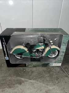 Ray Roadrider Collection Teal Indian Motorcycle 1:6 Scale Factory Box - Picture 1 of 7