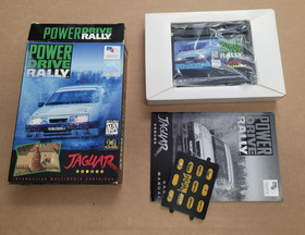 Power Drive Rally Atari Jaguar Complete In Box CIB Near Mint With Overlay