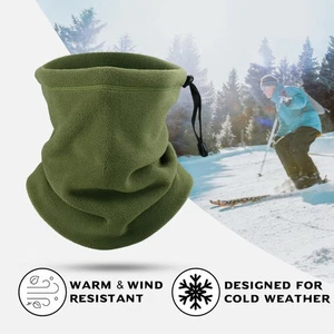 Neck Warm Gaiter Polar Fleece Scarf Winter Face Cover Ski Tube for Cold Weather - Picture 1 of 15