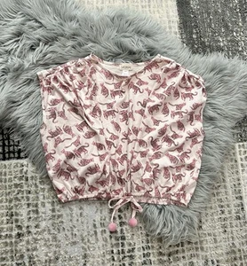 SIAOMIMI Girls Cinch Waist Pink Leopard Cat Top Size 14Y ($86) - Picture 1 of 3