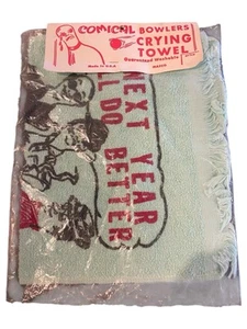 Vintage Mafco Comical Bowlers Crying Towel circa 1960s - Picture 1 of 3