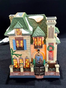 Neuwertig, Abt. 56 Weihnachten in der Stadt Serie 2000 "Gartenhaus" #58915 beleuchtet - Bild 1 von 12