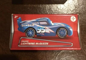 Disney Cars Bling Bling Dinoco Lightning McQueen Diecast 2/6 Box 1:55 RARE HTF - Picture 1 of 2