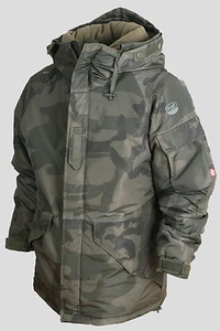 SOUTHPLAY Mens Ski Snowboard Hood Jacket Jumper Parka Suits CAMO KHAKI S-4XL - Picture 1 of 12