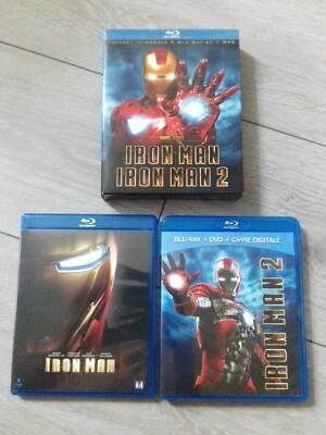 Coffret integrale 4 blu ray et 1 dvd Iron Man 1+2 marvel studios - Photo 1/4