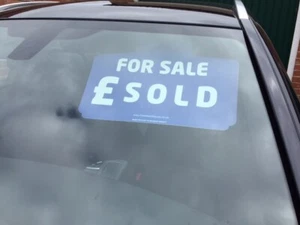 Car/Auto Pricing Sun Visor Sets X 10 For Sale Signs Complete With Figures. Blue - Picture 1 of 3
