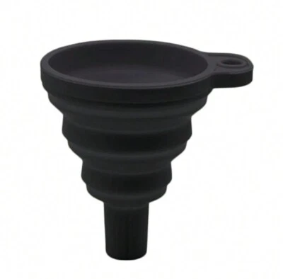 Funil de motor universal de silicone com filtro para óleo e combustível - Imagem 1 de 4