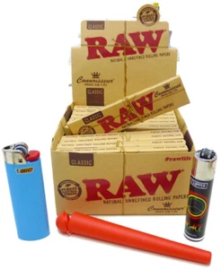 RAW® Classic  King Size Slim Paper & Tips Transporthülle Bic Clipper - Bild 1 von 7
