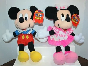 Vintage Mattel Arco Disney Mickey's Zeug für Kinder Plüschtier MINNIE & MICKEY MAUS - Bild 1 von 3