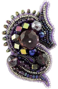 Crystal Art Beadwork kit for creating brooch BP-268C The Dragon - Picture 1 of 4