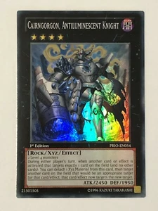 Tarjeta Yu-Gi-Oh - JCC - Cairngorgon, Caballero Antiluminiscente - PRIO-EN054 - Imagen 1 de 2