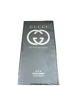Gucci Guilty EAU Pour Homme 3oz/90ml EDT Spray For Men NIB Sealed - Picture 1 of 2