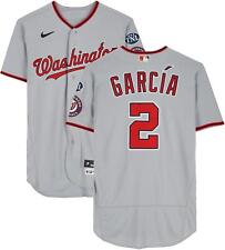 Luis Garcia Nationals GU #2 Gray Jersey vs Brewers on September 16 and 17, 2023