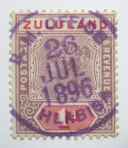 Zululand 16 con superbo francobollo Hlabisa a scelta SON audace chiaro raro 26 luglio 1896 - Foto 1 di 2