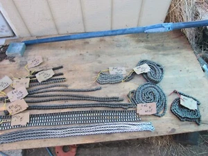 #40 #50 #60 #80 #100 #200 Single Roller Chain Various Size, Used - Picture 1 of 13